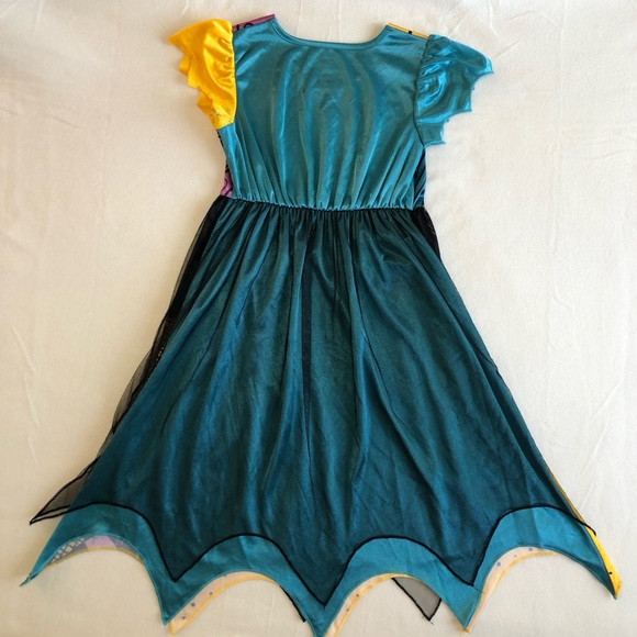 SALLY THE NIGHTMAY BEFORE CHRISTMAS Girl’s Patchwork Satin Dress Size M (8) - Picture 10 of 16